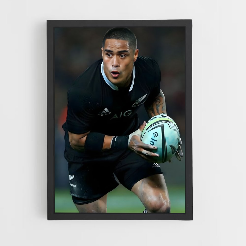 Poster L'Invincible Aaron – affiche Rugby (vue 2)